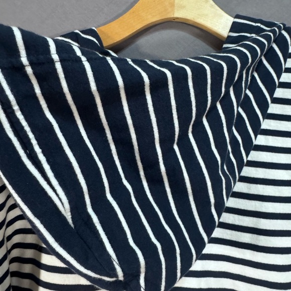 Chaps Navy and White Striped Midi Dress - Picture 4 of 5